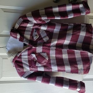 Lucky brand boys flannel jacket size Large